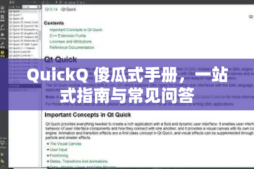 QuickQ 傻瓜式手册，一站式指南与常见问答-第1张图片-QuickQ客户端官网 - 享免费VPN高速体验