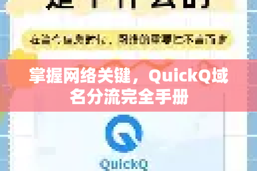 掌握网络关键，QuickQ域名分流完全手册