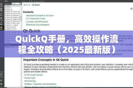 QuickQ手册，高效操作流程全攻略（2025最新版）-第1张图片-QuickQ客户端官网 - 享免费VPN高速体验