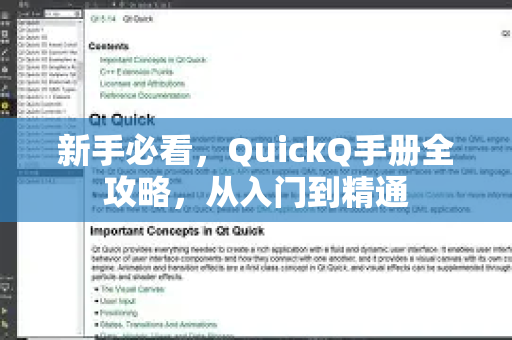 新手必看，QuickQ手册全攻略，从入门到精通