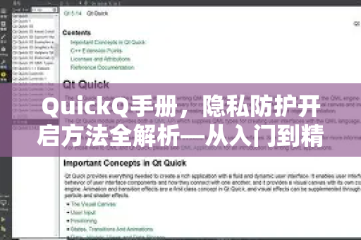 QuickQ手册，隐私防护开启方法全解析—从入门到精通
