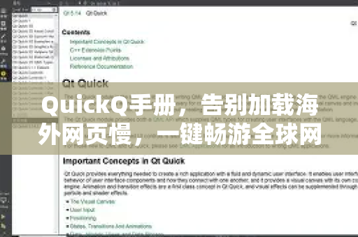 QuickQ手册，告别加载海外网页慢，一键畅游全球网络