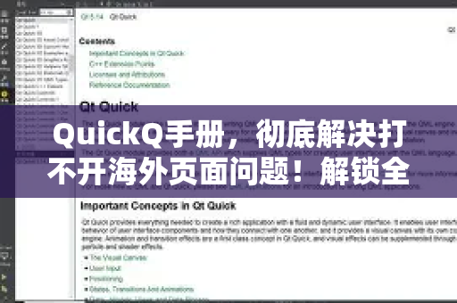 QuickQ手册，彻底解决打不开海外页面问题！解锁全球网络终极指南