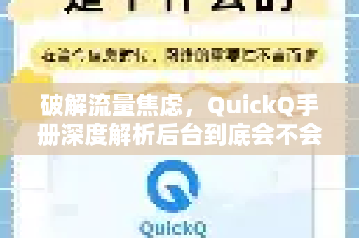 破解流量焦虑，QuickQ手册深度解析后台到底会不会偷流量