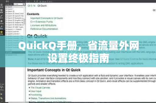 QuickQ手册，省流量外网设置终极指南