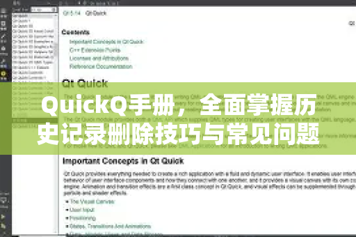 QuickQ手册，全面掌握历史记录删除技巧与常见问题解答