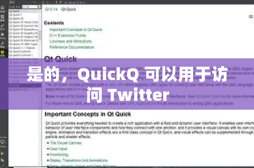 是的，QuickQ 可以用于访问 Twitter