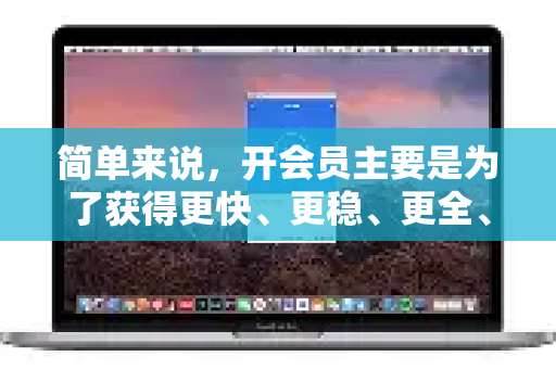 简单来说，开会员主要是为了获得更快、更稳、更全、更自由的网络连接体验。具体好处可以总结为以下几点