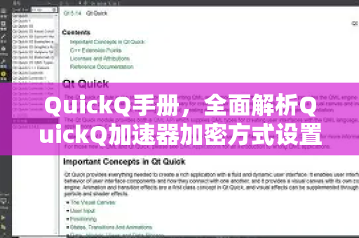 QuickQ手册，全面解析QuickQ加速器加密方式设置指南