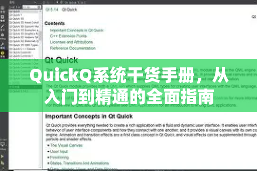 QuickQ系统干货手册，从入门到精通的全面指南-第1张图片-QuickQ客户端官网 - 享免费VPN高速体验